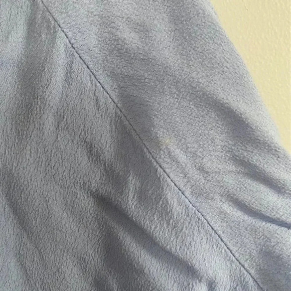 Wilfred Free Blue Crop Front Tie Top - Picture 6 of 10